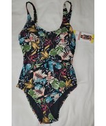 OP Ocean Pacific Swimsuit Women’s One Piece Small Floral Tropical Print ... - $427.69 MXN