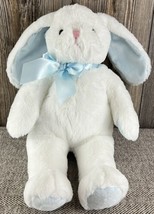 The Bearington Collection White and Blue Bunny Rabbit Plush Stuffed Anim... - $19.80