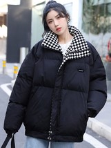 2023 New Winter Down Cotton Jackets Women Oversized Loose Casual Korean Fashion  - £42.11 GBP