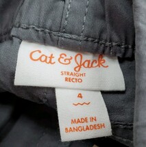 Cat & Jack Boy's Size 4T  Straight Leg Pull On Woven Pants, Gray image 4