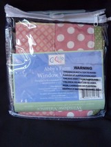 Cocalo Abby&#39;s Farm Window Valance Girls Nursery Decor Patchwork Pink Pol... - $22.49