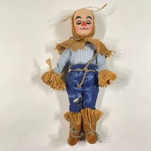 Vintage Wizard of Oz Scarecrow 11&quot; Doll EFFANBEE 1975 Plastic Clothed - $28.04
