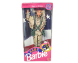 VINTAGE 1992 ARMY BARBIE DOLL STARS N STRIPES # 1234 NRFB IN BOX CRACKED... - £26.66 GBP