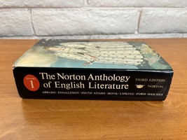 1974 The Norton Anthology of English Literature Vo1ume 1 3rd Ed -- Hardcover DJ - £17.26 GBP
