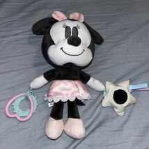 Disney Baby Minnie Mouse 12" Plush Stuffed Animal Activity Toy Crinkle M... - $12.99