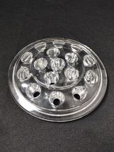 Vintage Large Clear Glass Flower Frog Round With 16 Holes 4.5&quot; Fitter 5&quot;... - €10,02 EUR