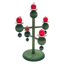 Aarikka Wood Candelabra Scandinavian Candle Holder 10&quot; Mid Century Finla... - $197.12 CAD