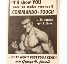 1947 George Jowett Commando Tough Muscles Advertisement Bodybuilding E8K - $366.69 MXN