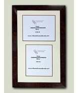 Picture Frame &amp; Mat w/ Double Reverse 8x10 Openings For Documents/Pictures - $62.50