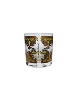 Vintage MCM Georges Briard Barware Rock Glasses Green and Gold Swirl Lot... - $346.50