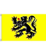 Flanders Lion Flag 5Ft X 3Ft Belgium Belgian Banner With 2 Eyelets New b... - $4.88