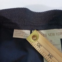 Jones New York Women's Black Wool Blend Front Pockets Size 8 image 4