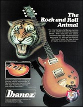 1981 Ibanez Artist Series AR-100 Tiger Maple Top guitar advertisement ad print - £3.37 GBP