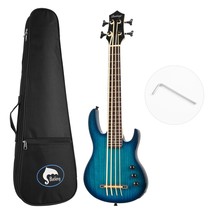 Batking Bass Ukulele Ubass Electric Uke Aquila String EADG W/Gig Bag 4 String - £190.50 GBP