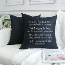 I can buy myself flowers lyrics - Pillow Cover - £11.86 GBP+