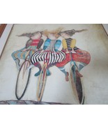 G. RODO Boulanger Lithograph Signed in Plate Holiday in Wheels - $208.73