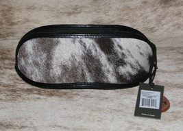 Myra Bags #5456A Hairon Leather Sunglass Case~7&quot;x2.5&quot;~Unique Design~Padded~ - £15.39 GBP