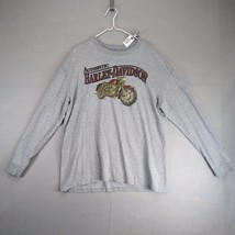 Harley-Davidson Motorcycles Men&#39;s XL Gray T-Shirt Daytona Beach Long Slv... - $25.00