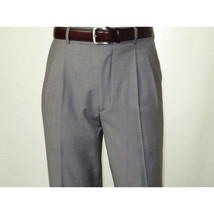 Men Apollo King Double Breasted Suit Classic Peak Lapel Soft Blend DM23 Gray image 12