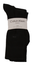 Calvin Klein Men&#39;s 7-12 Black Stretch Crew Dress Socks 4 in Package - $34.64