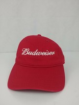 Budweiser Red Embroidered Adjustable Baseball Cap - £7.77 GBP