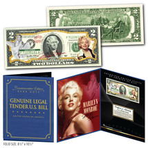 MARILYN MONROE Genuine Legal Tender US $2 Bill in 8x10 Collectors Display - £14.89 GBP