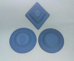 Vintage blue jasper Wedgewood candy or nut dishes made in England - $36.31