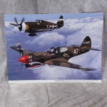 Budd Davisson Aviation Art Photo Print 12&quot; x 16&quot; P-40 &amp; P-47 Warhawk Thu... - $19.59