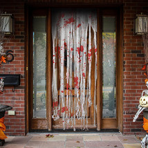65&quot; Halloween Doorway Door-Curtain W/Bloody Scary Halloween Party Haunted Dcor - £12.01 GBP