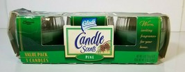 Glade Scents Vintage set of 3 Candle Pine Green 4 oz each New Old Stock 1996 - $22.76