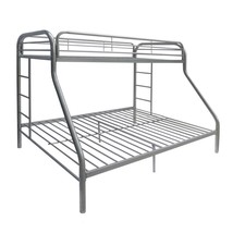 Tritan Silver Twin over Full Bunk Bed for Kid Room - $582.14