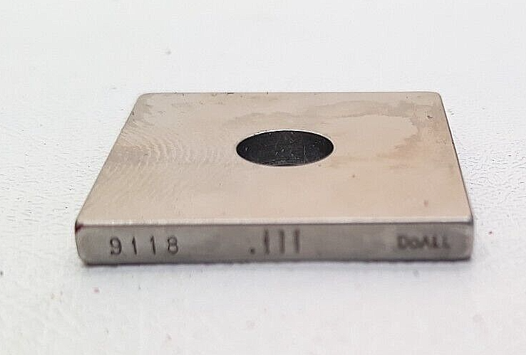 DoAll Gage Block .111&quot; Square Steel ASME #9118 - $12.99