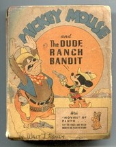 Mickey Mouse and the Dude Ranch Bandit Big Little Book 1945 - $65.18