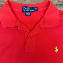 Polo Ralph Lauren Men&#39;s XL Classic Fit Orange Red Pique SS Polo Preppy Pony - $18.50