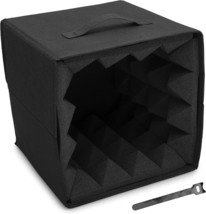 Foam For Acoustic And Sound Recording Voice Booth Isolation Box With Cable Tidy - £34.31 GBP