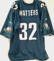 Ricky Watters #32 Eagles Vintage 90s NFL NFC Reversible Green White Jersey 54 - £48.17 GBP