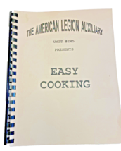 Cookbook American Legion Auxiliary Unit #245 Book Recipes Vintage - £10.94 GBP