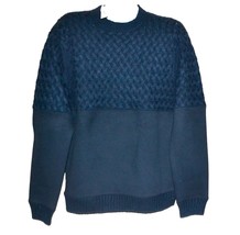 Calvin Klein Jeans Blue Knitted Men&#39;s  Blend Sweater Shirt Size L - £58.59 GBP