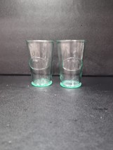 Amici Italian Recycled Green Glass Cow &amp; Jus De Fruits Drinking Tumblers... - $21.72 CAD