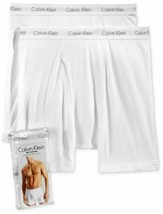 2 Genuine Calvin Klein Big 2XL To 5XL White 100% Cotton Boxer Briefs Underwear - £27.09 GBP