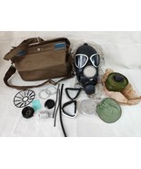 FULL SET Vintage Soviet Russian USSR Military PMK-2 Gas Mask SIZE 1. Ori... - $108.25 CAD