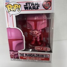 Funko POP! Star Wars: Valentines - The Mandalorian with Grogu #498 - £9.58 GBP