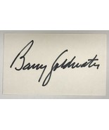 Barry Goldwater (d. 1998) Signed Autographed 3x5 Index Card - $38.37 CAD