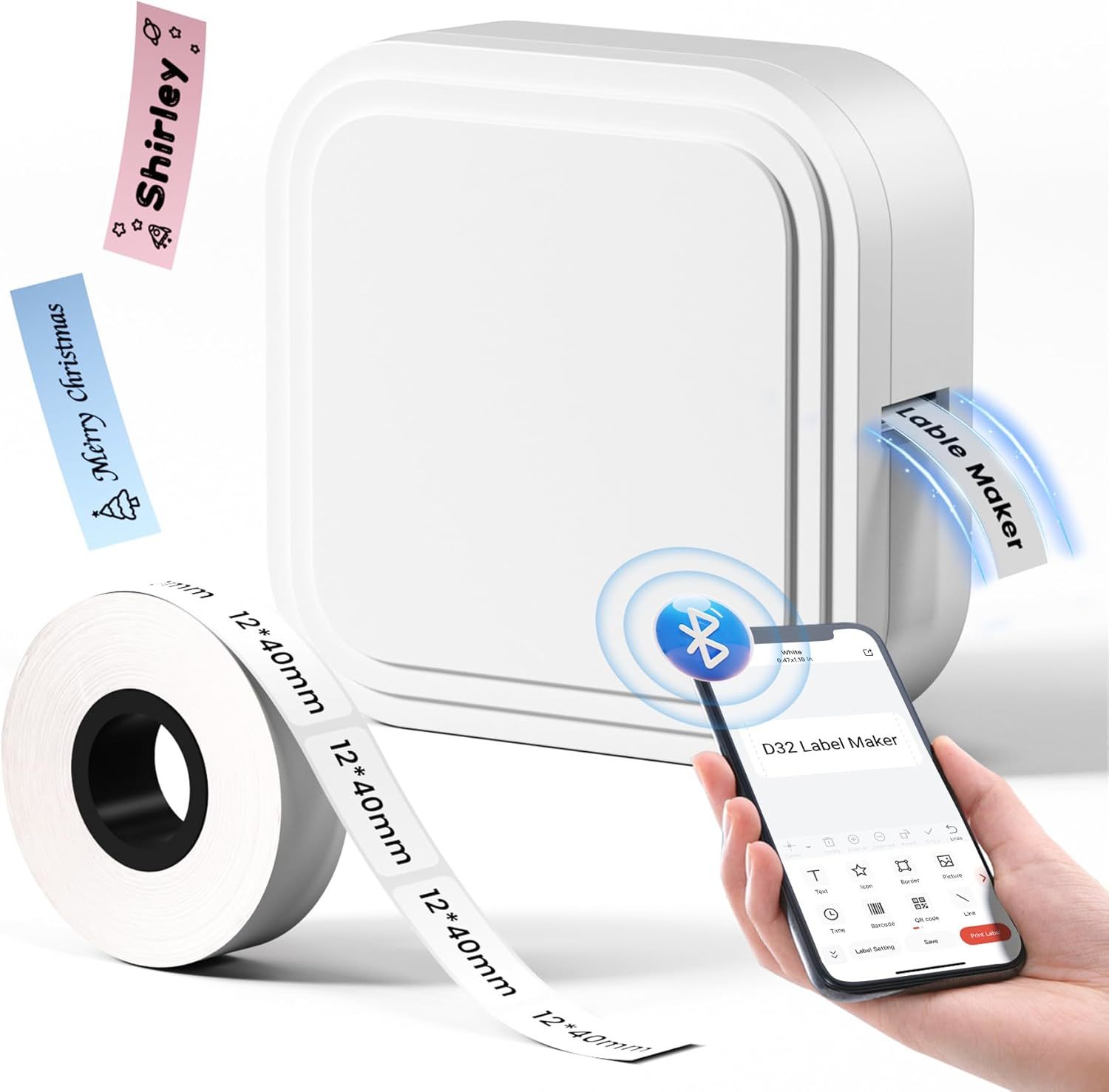 Label Maker, Mini Label Maker With Multiple Templates, Label Maker Machi... - $39.94