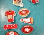 9 pc San Francisco 49ners NFL Croc Charms    9157 - $14.99