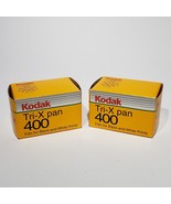 Lot of 2 Kodak Tri-X Pan 400 B&amp;W Print Film TX 135-24 NOS Sealed Expired... - £15.94 GBP