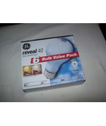 Box of 6 New GE Reveal Light Bulbs 40W clean beautiful light - $19.99