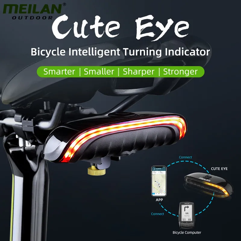 Meilan CuteEye X3 Bicycle Light Rear Smart Auto Brake Turn Sensing Lights IPX6 - £24.31 GBP+