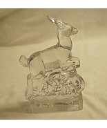 New Martinsville Gazelle Clear Crystal Art Glass Animal Figurine 1901 ~ ... - £69.65 GBP