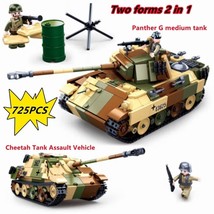 WW2 Panther G Medium Tank Building Blocks Military MOC Bricks DIY Model Kids Toy - £44.06 GBP